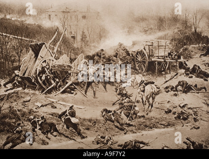 La battaglia di Villiers aka la battaglia di Champigny, 30 novembre 1870. Di De Neuville Foto Stock