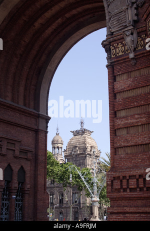 Arc de Triomf, Barcellona Foto Stock