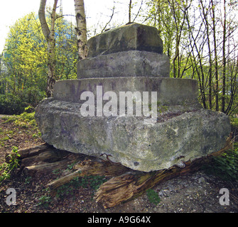 La foresta di scultura Rheinelbe, in Germania, in Renania settentrionale-Vestfalia, la zona della Ruhr, Gelsenkirchen Foto Stock