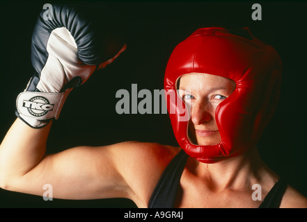 Boxer femmina modello rilasciato Foto Stock