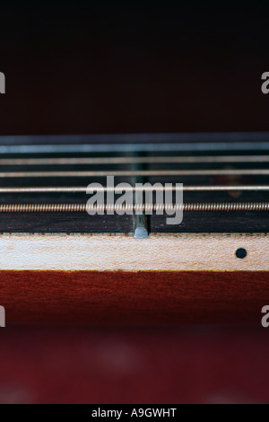 Chitarra dettaglio astratto Foto Stock