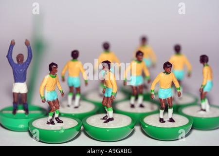 Subbuteo® Brasile Replica Tabella giocatori di calcio Foto Stock