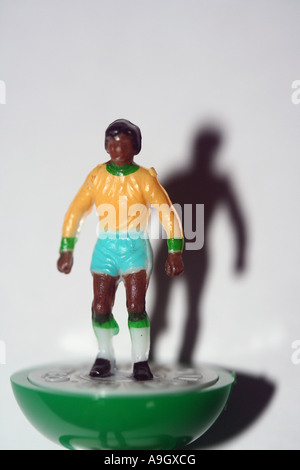 Subbuteo® Replica brasile calcio balilla Player Foto Stock