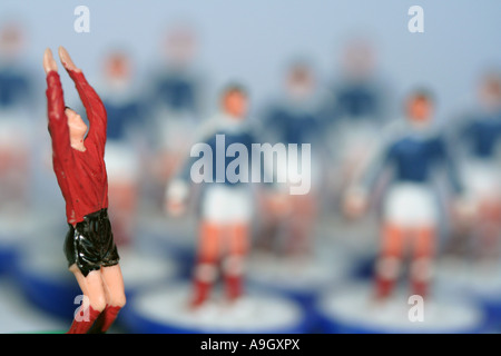 Subbuteo® Replica Scozia Tabella giocatori di calcio Foto Stock
