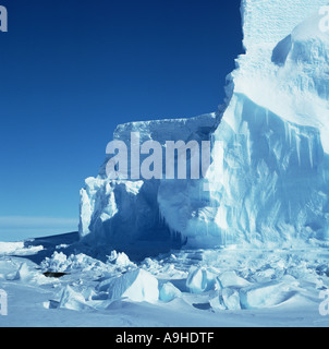 L'Antartide, ghiaccio iceberg e fast-ghiaccio, Antartide Foto Stock
