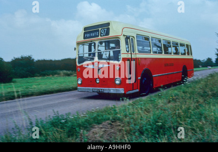 1950 Bristol LS single decker bus, Mulbarton comune, Norfolk, Regno Unito Foto Stock