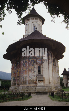 Protetto da UNESCO Monastero Moldovita in Moldavia Romania Foto Stock