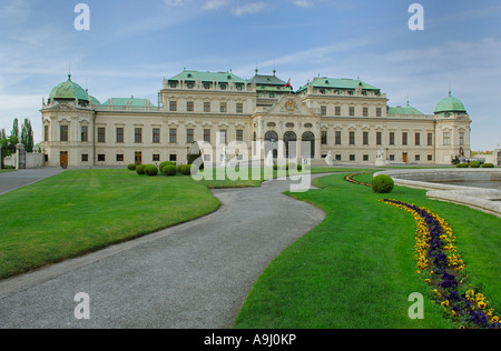 Il Palazzo del Belvedere di Vienna, Vienna, Austria Foto Stock