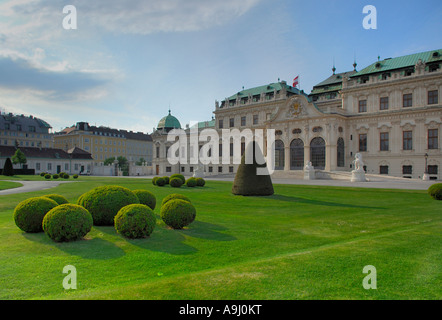 Il Palazzo del Belvedere di Vienna, Vienna, Austria Foto Stock