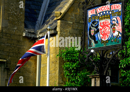 La Lygon Arms, Broadway village High Street Cotswolds Foto Stock