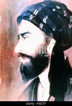 Ibn Sina 980 1037 ad medico Enciclopedista astronomo matematico più importante della sua età Abu Ali al hussan Ibn Abdullah Ibn Sina nato Afshana N. Foto Stock