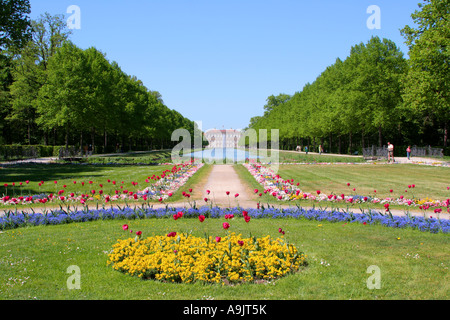 Castello di Schleissheim primavera Muenchen Monaco di Baviera Baviera Germania Europa Foto Stock