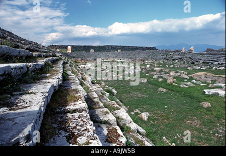 Rovine romane di Perge vicino a Antalya Turchia Perge era un importante città della Panfilia risolte c 1500BC da Ittiti Foto Stock