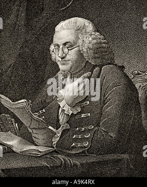 Benjamin Franklin, 1706 - 1790. Statista americano e Padre fondatore. Foto Stock