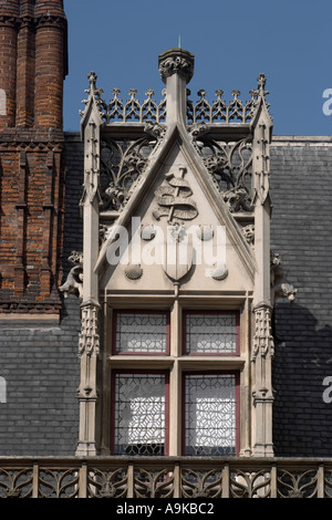 Una finestra al Musee de Cluny Paris Francia Foto Stock