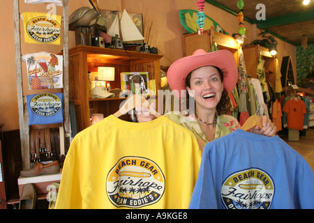 Alabama Baldwin County, Fairhope, Ocean Water Eddie's fashion, trendy, abbigliamento, abbigliamento, accessori, camicie, visitatori viaggi turismo turistico Foto Stock