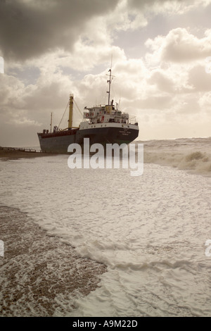 Stella Maneve nave arenata vicino a rye east sussex Foto Stock