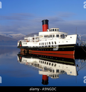 Cameriera del Loch sul Loch Lomond IN INVERNO Foto Stock