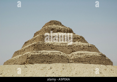 Saqqara piramide a gradini, il Cairo, Egitto Foto Stock