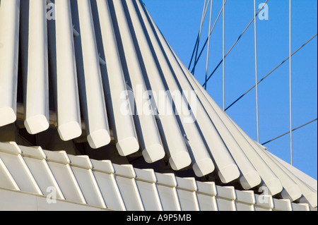 Dettagli del Calatrava ala di Milwaukee Art Museum di Milwaukee, Wisconsin USA Foto Stock