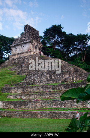 Maya rovina archeologica,Palenque,Chiapas, Messico Foto Stock