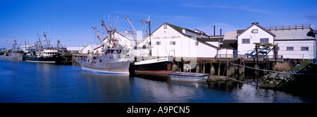 Golfo di Georgia Cannery National Historic Site lungo il fiume Fraser, Steveston, BC, British Columbia, Canada Foto Stock