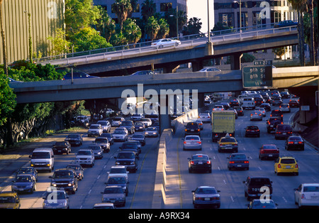 Autostrada TRAFFICO IN LOS ANGELES Foto Stock