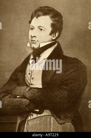 Frederick Marryat aka capitano Marryat, 1792 - 1848. Romanziere inglese e la Royal Navy officer. Foto Stock