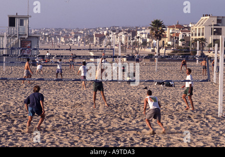 Beach Volley Hermosa Beach Los Angeles California USA Foto Stock
