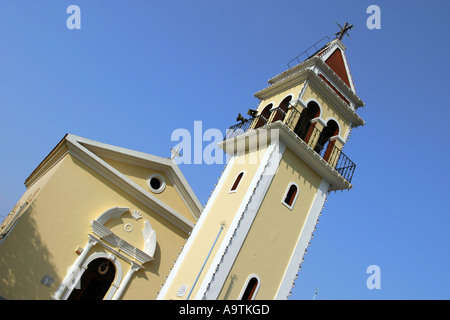 Grecia Zante ionio una chiesa della città Foto Stock