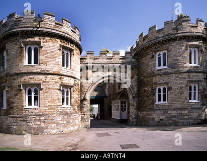 Storico castello di Lincoln porta Lincolnshire Inghilterra Regno Unito Foto Stock