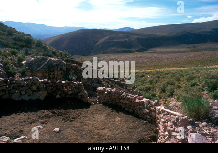 Stony courtyard all'argentino Puna Foto Stock