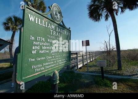 William Bartram Sentiero Natura Florida FL Foto Stock