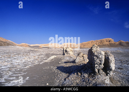 VALLE DE LA LUNA NEL DESERTO DI ATACAMA San Pedro de Atacama II REGIONE DEL CILE Foto Stock