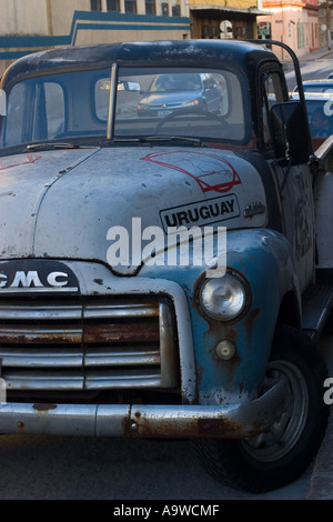 Parcheggiato Uruguyan carrello Foto Stock