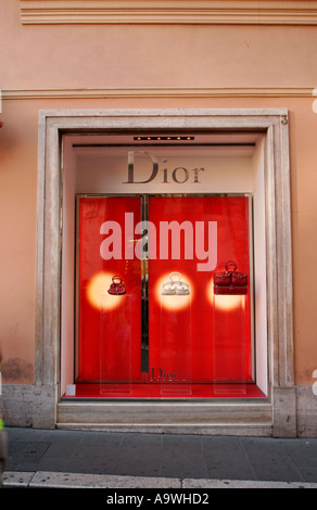 Dior shop a Roma Italia Foto Stock