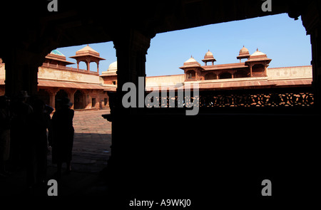 La città abbandonata di Fatehpur Sikri vicino a Agra India Foto Stock