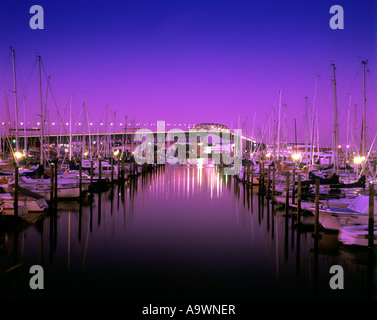 WESTHAVEN MARINA il Ponte del porto di Auckland Isola del nord della Nuova Zelanda Foto Stock