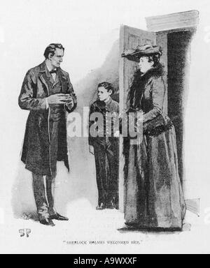 Sherlock Holmes valutazione Foto Stock