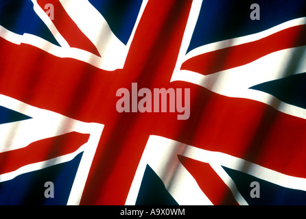 Britannica Union Jack Flag realizzata in cotone cucito BUNTING Foto Stock