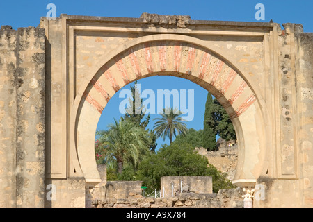 Madinat Al Zahra aka Medina Azahara in provincia di Cordoba Spagna il grande portico Foto Stock