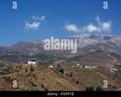 Agriturismo Immerso nella Sierra Tejeda, Regione di Axarquia, Andalusia, Spagna, Europa Foto Stock