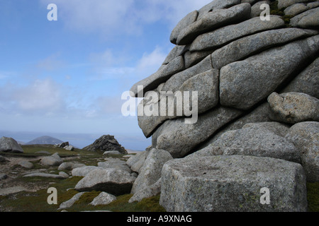 Sperone roccioso Caisteal Abhail Isle of Arran Scozia Maggio 2007 Foto Stock