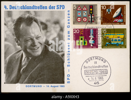 Willy Brandt 1965 Foto Stock