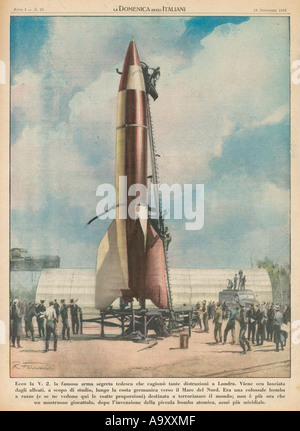 Il tedesco V2 Rocket 1945 Foto Stock