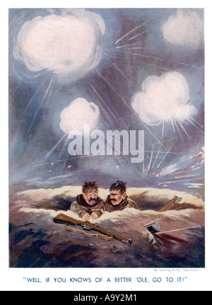 Ww1 Cartoon foro meglio Foto Stock
