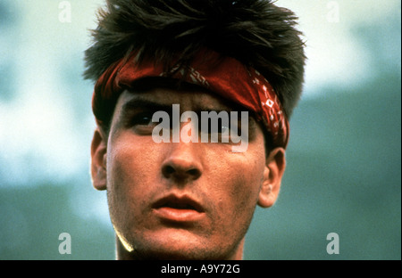 Plotone - 1986 Hemdale film con Charlie Sheen Foto Stock