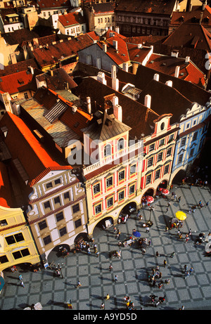 Piazza della Città Vecchia di Praga REPUBBLICA CECA Foto Stock