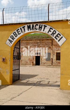 Prigione della Gestapo piccola fortezza, Theresienstadt Terezin Boemia settentrionale, Repubblica Ceca Foto Stock