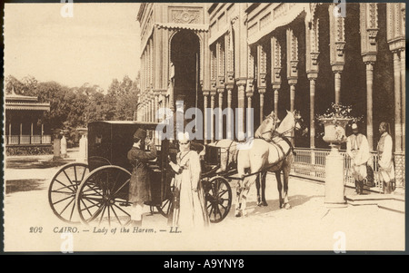 Il Cairo sociale Harem 1905 Foto Stock